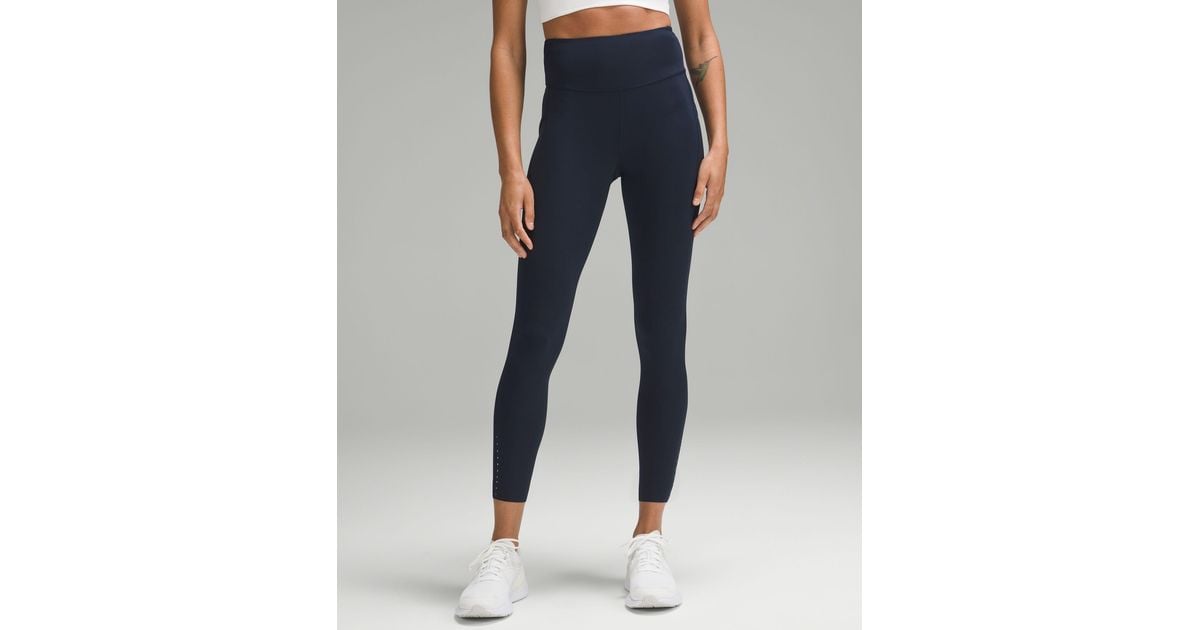 lululemon athletica Fast And Free High-rise Tight Leggings Pockets - 25 -  Color Blue - Size 0