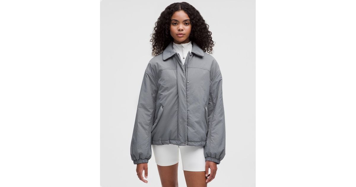【lululemon】Insulated Oversized Collared ナイロンジャケット Lululemon Insulated Oversized Collared Jacket - Black - lulu