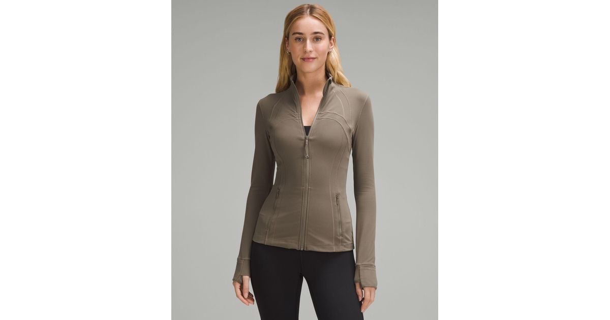 lululemon Define Jacket Nulu - Color Brown - Size 10 in Gray