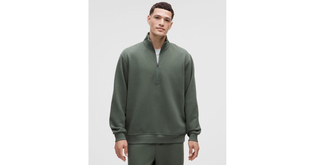 lululemon – Steady State Half Zip Sweatshirt – – in Green for Men | Lyst UK