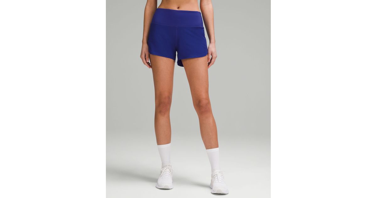 lululemon athletica Speed Up High-rise Lined Shorts 4 in Blue