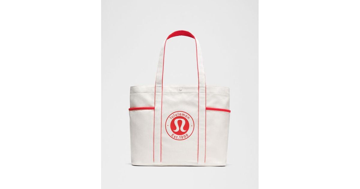 lululemon Daily Multi-Pocket Canvas Tote Bag 20L in White Lyst UK