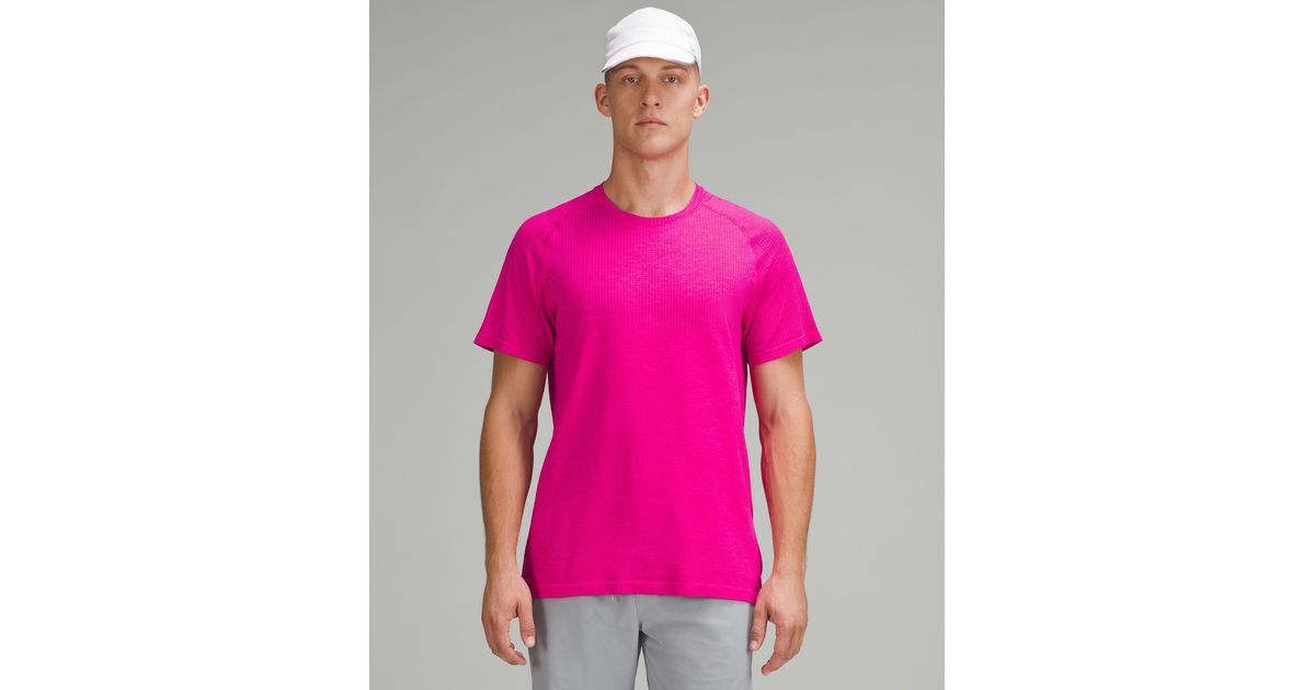 lululemon Metal Vent Tech Short-Sleeve Shirt in Pink for Men | Lyst lululemon Metal Vent Tech Short-Sleeve Shirt in Pink for Men | Lyst