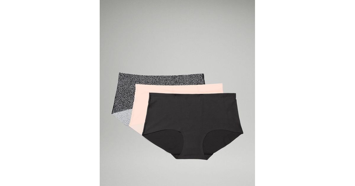 lululemon athletica Invisiwear Mid-rise Boyshort Underwear 3 Pack