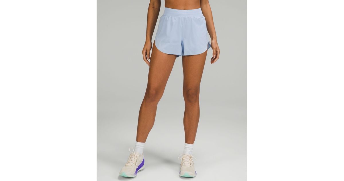 lululemon athletica Find Your Pace High-rise Lined Shorts 3 in Blue