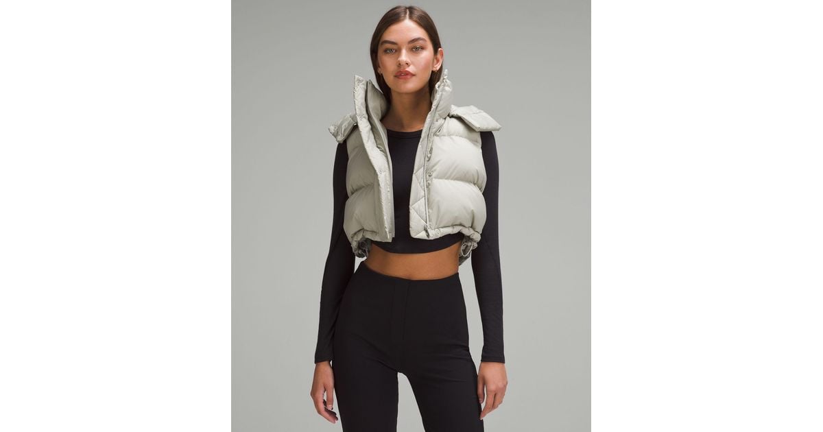 T*能様 極美品:lululemon Wunder Puff Cropped V Lululemon Wunder Puff Cropped Jacket *Textured Fleece