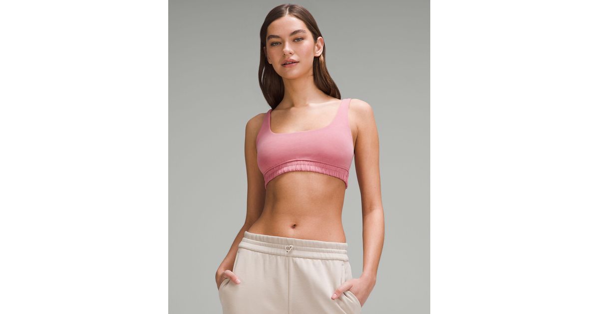 lululemon athletica Softstreme Scoop-neck Sports Bra B/c Cup - Color Pink -  Size 10