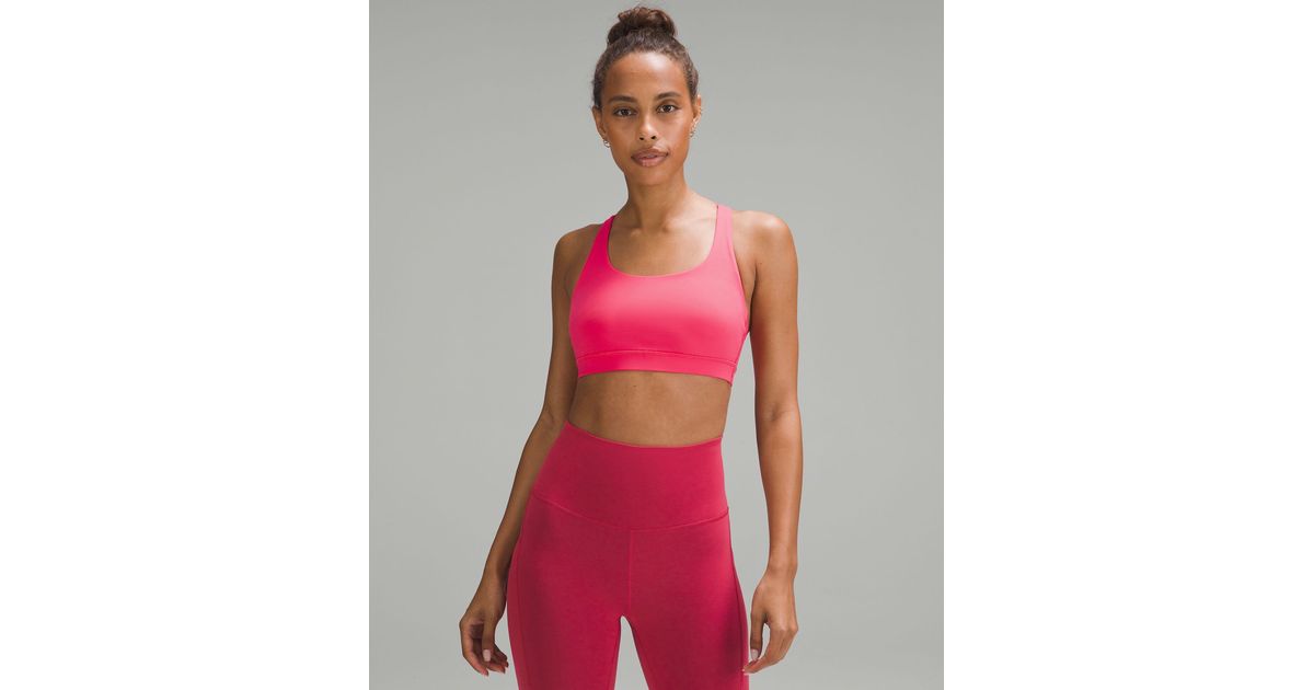 lululemon athletica Energy Sports Bra Medium Support in Red Lyst