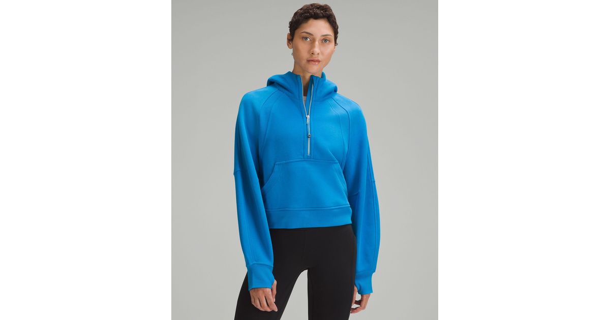 lululemon athletica Scuba Oversized Half-zip Hoodie in Blue