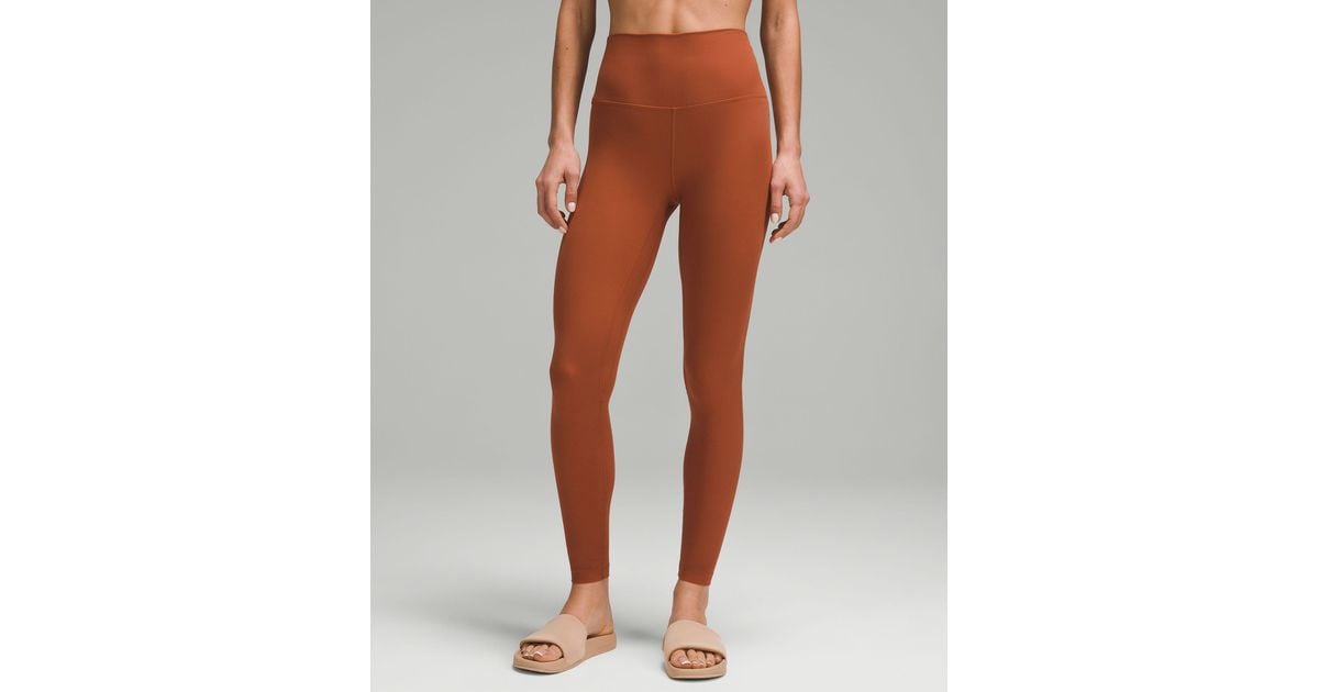 lululemon athletica Align Ribbed High-rise Pants - 28 - Color Brown - Size  0 in Orange