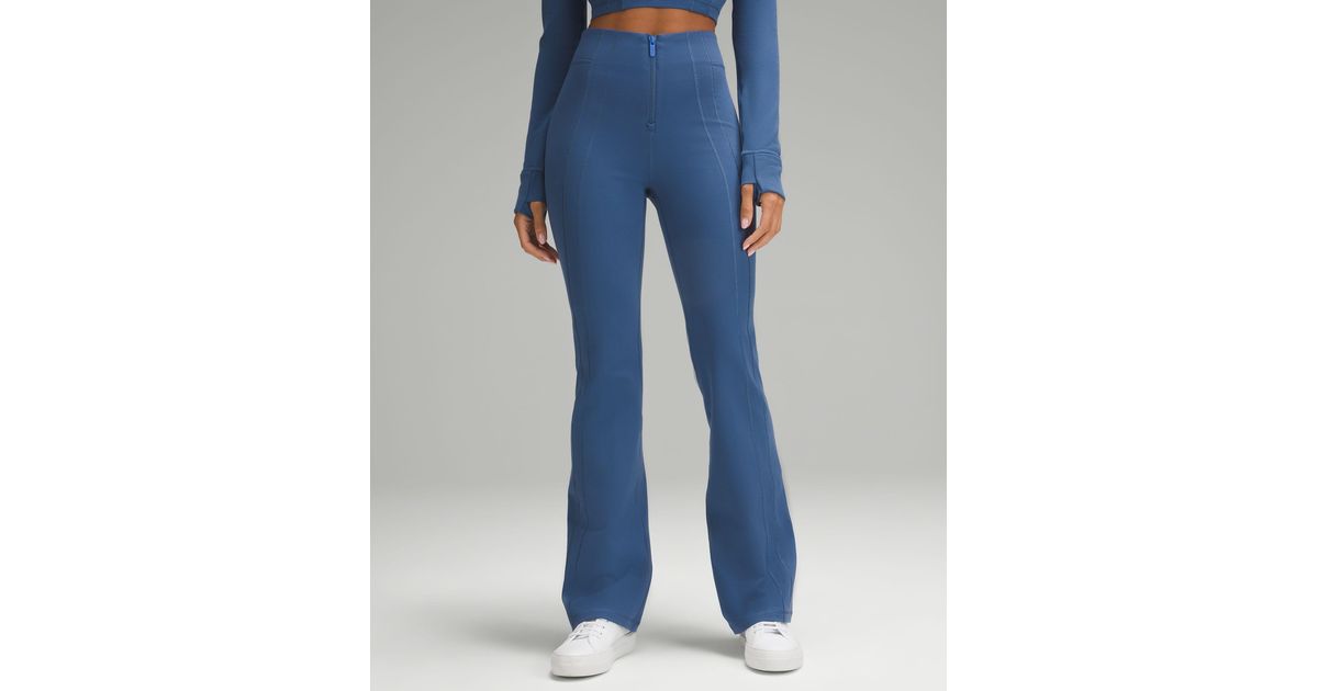 Lululemon Define Zip-Front High-Rise Flared Pant - Pitch Blue