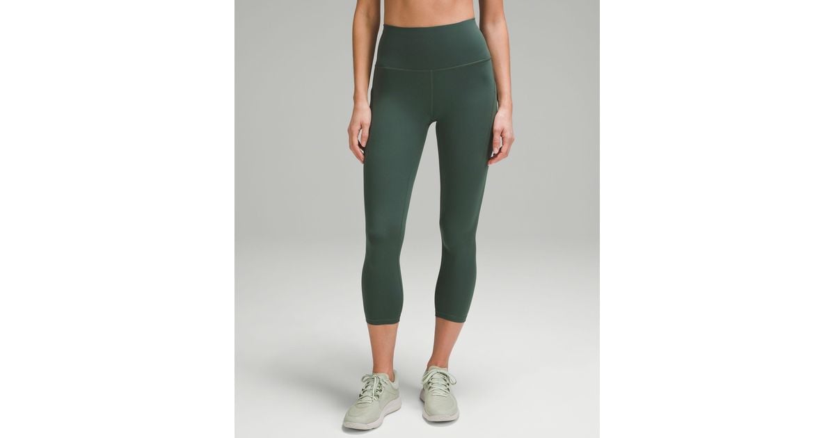 lululemon athletica Wunder Train High-rise Crop With Pockets 23 in Green