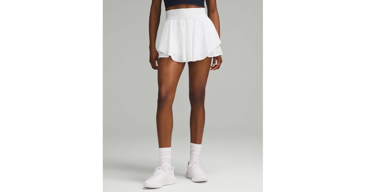Lululemon: High-Rise Tennis Skirt ホワイト Lululemon Peek Pleat High-Rise Tennis Skirt - White - lulu