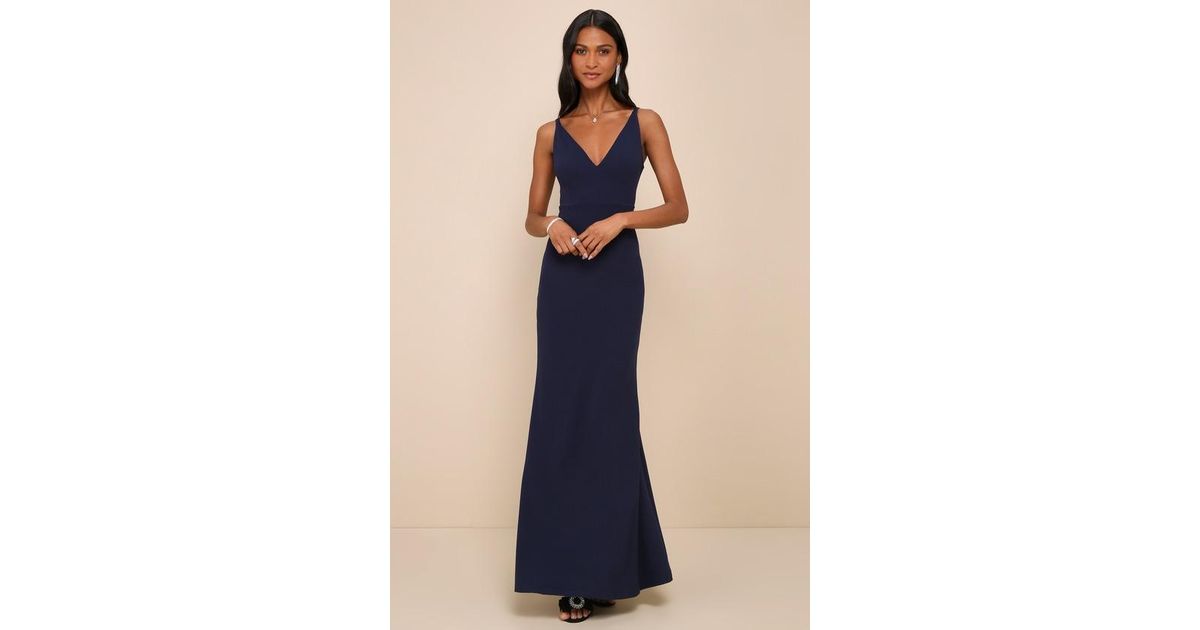 melora navy blue sleeveless maxi dress Lulus Melora Sleeveless Maxi Dress in Blue