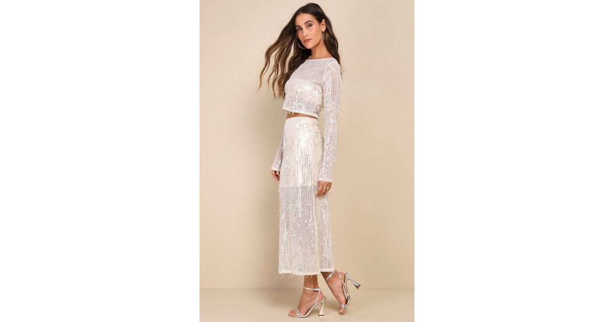Three Layer Fringe Lux Mesh Dress