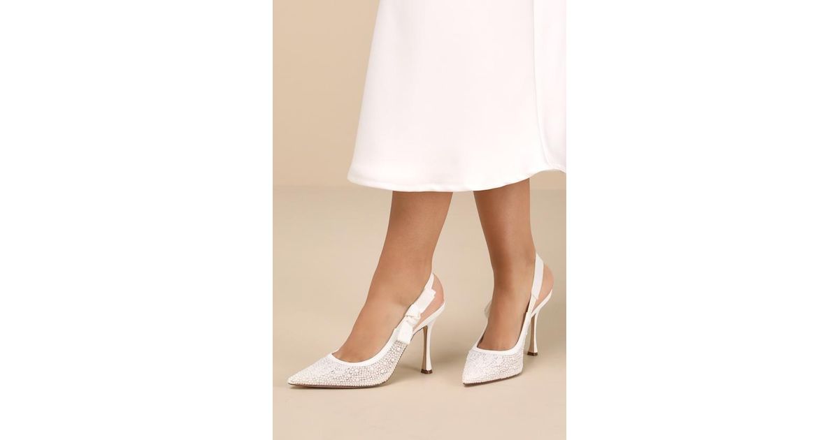 Steve Madden Silver Braided Rhinestone Pointed Toe Pumps