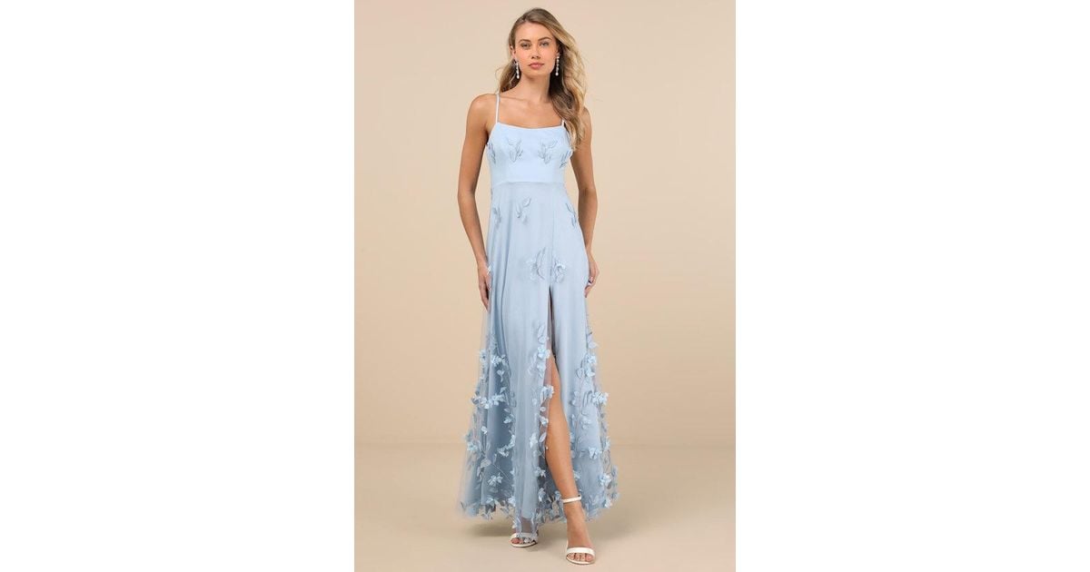 abundant charm navy blue 3d floral applique maxi dress Lulus in parent:lisa-mini-dress Burgundy Black Tie Dresses Color:FUCSHIA Dress Length