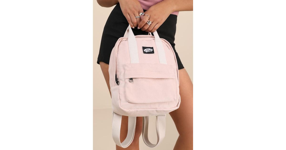 Vans Women\'s Low Key Mini Backpack Rose Pink NWT Old Skool Mini Backpack in Misty Mauve Pink | Vans main image 3