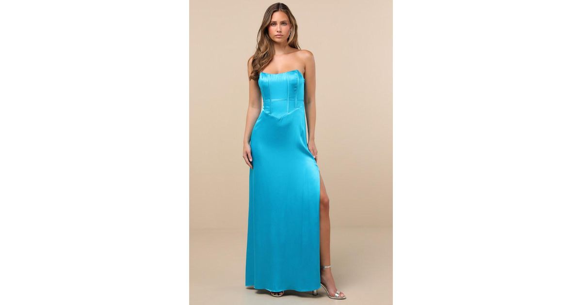 chinese dress ladies Shona Joy Nora Strapless Ruched Bodice Maxi Dress main image 0