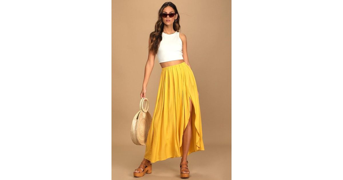 Pleated maxi skirt lulus sale