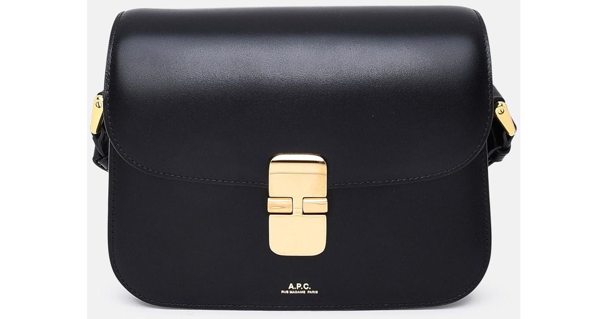 A.P.C. Tracolla Grace in Black (Blue) Lyst