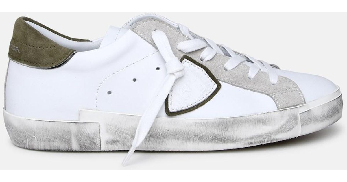 Philippe Model Prsx Sneakers In Leather in White for Men | Lyst