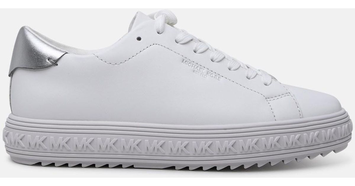 MICHAEL Michael Kors Grove Leather Sneakers in White | Lyst