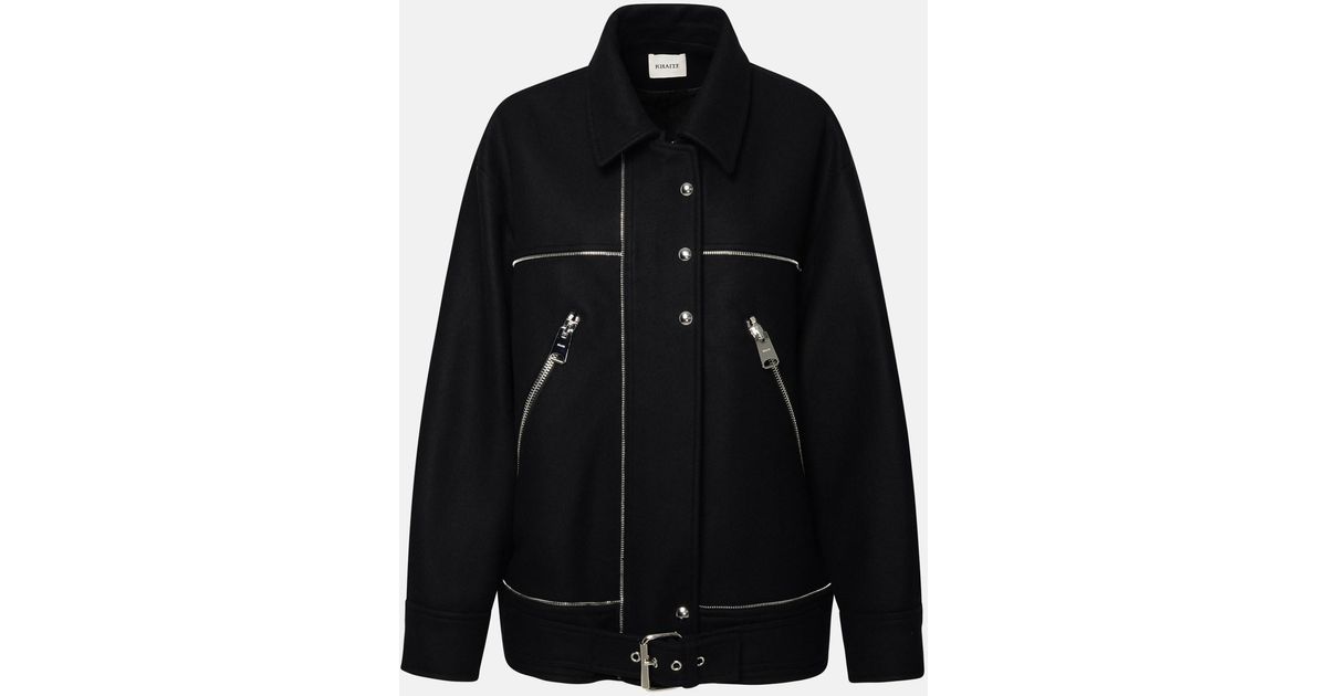 Khaite Herman Wool Jacket in Black | Lyst