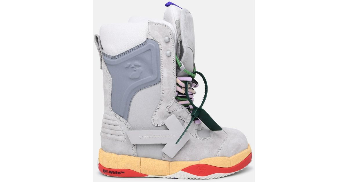 Off-White c/o Virgil Abloh Gray Technical Fabric Snowboard Boots in Blue |  Lyst