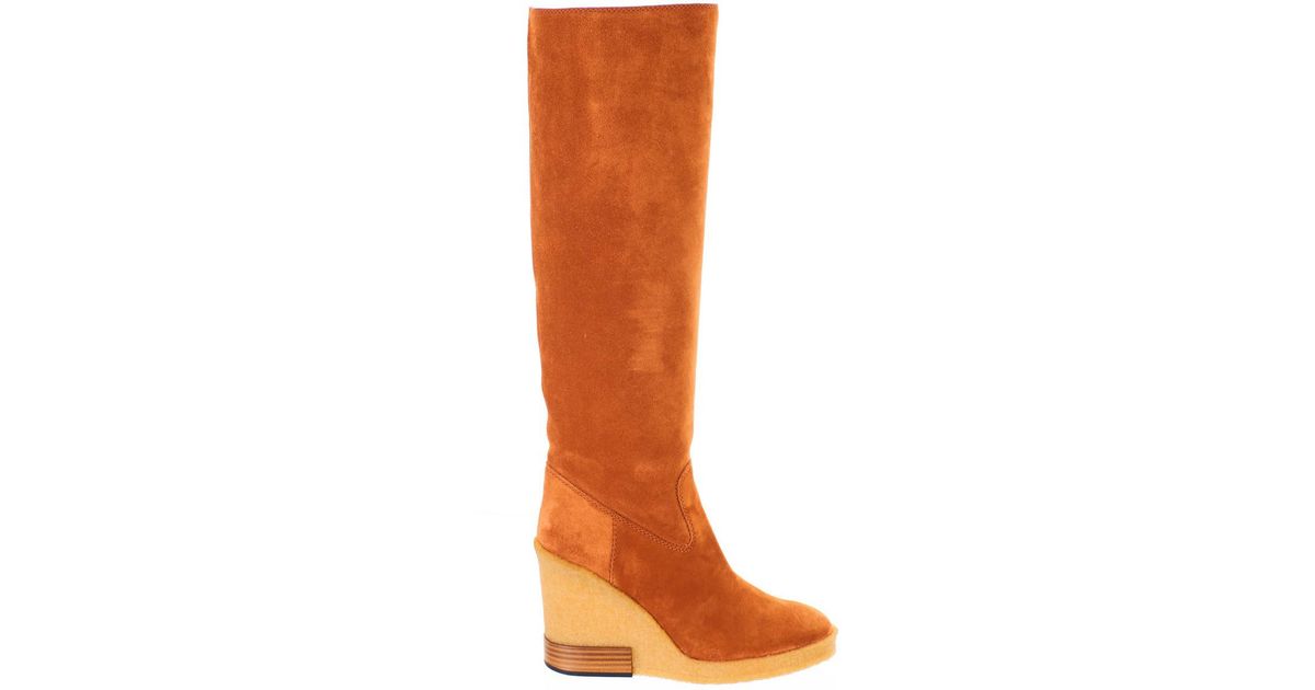pick up super specials latest fashion Tod's Suede Dark Rust Boots in Brown - Lyst pick up super specials latest fashion Tod's Suede Dark Rust Boots in Brown - Lyst