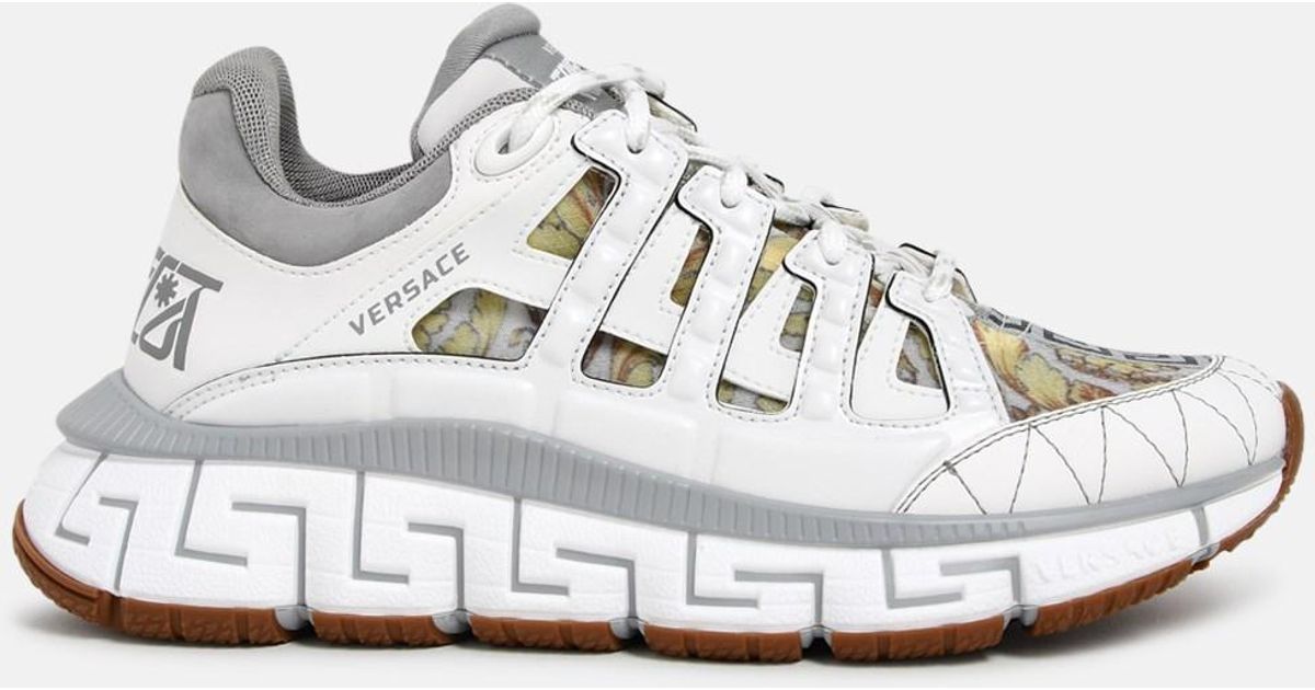 Versace White Sneakers - Lyst