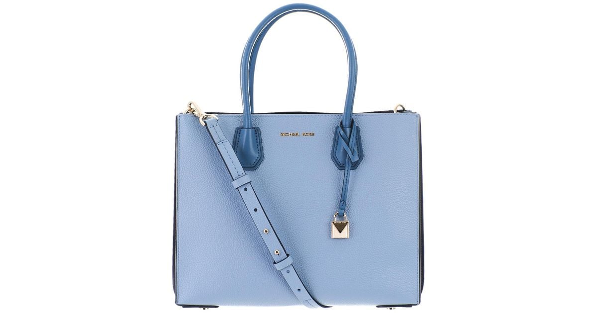 michael kors light blue handbag