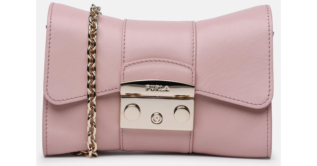 Furla 'metropolis Remix' Mini Bag In Calf Leather in Pink | Lyst