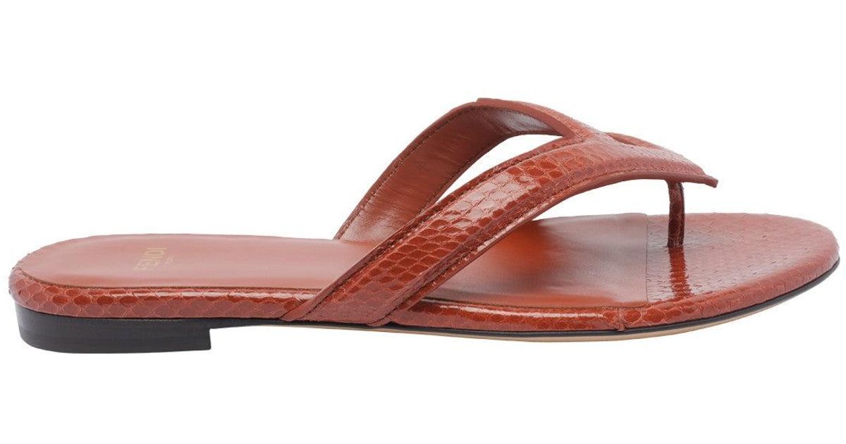 Fendi Fling Sandals in Pink | Lyst
