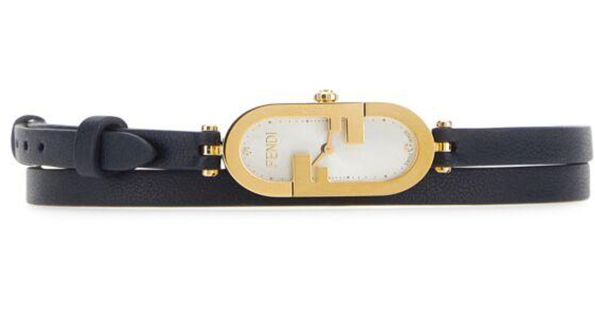 【FENDI】O'Lock ダブル ストラップ ウォッチ ピンク Fendi FOW965AHP9F0CVM O'Lock Vertical Watch 14.80 x 28.30 mm