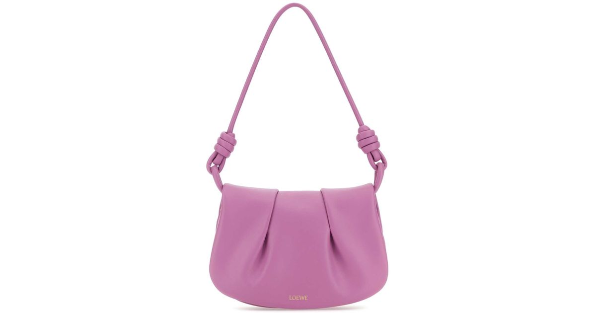 【関税&送料込】Loewe Lilac Nappa Leather Paseo Shoulder Bag Loewe Lilac Nappa Leather Paseo Shoulder Bag in Purple | Lyst