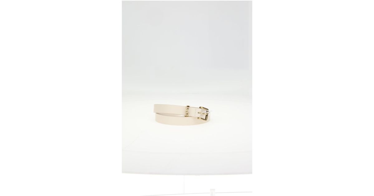 Dior Dior Belt Saddle Loop in White | Lyst