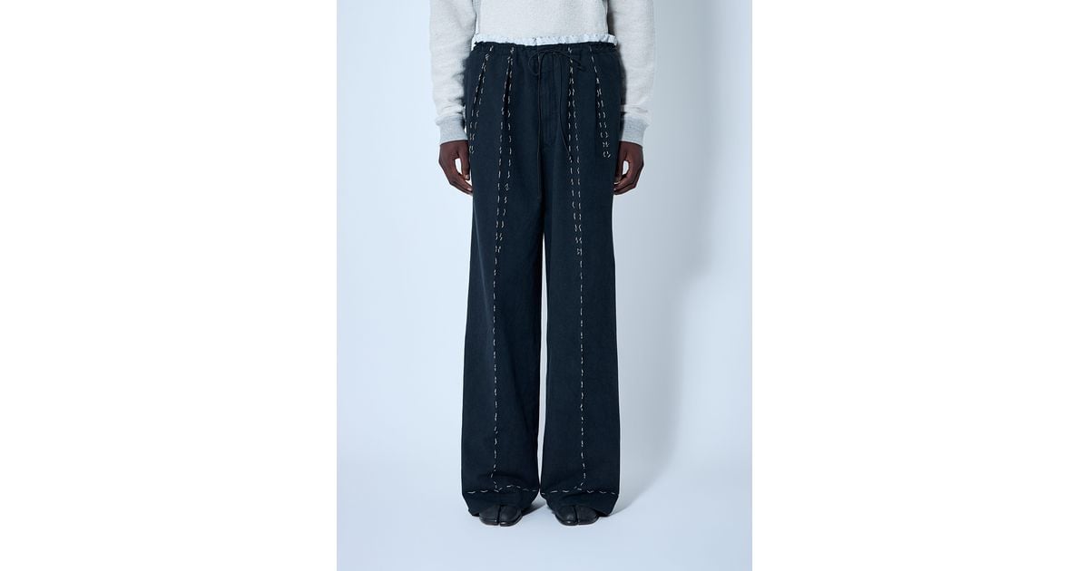 Maison Margiela Work-In-Progress Pants in Blue for Men | Lyst