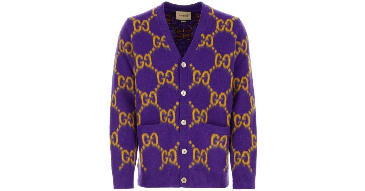 パーカー・フーディ GUCCI Men Sweater 715911XJEWS PURPLE パーカー・フーディ GUCCI Men Sweater 715911XJEWS PURPLE