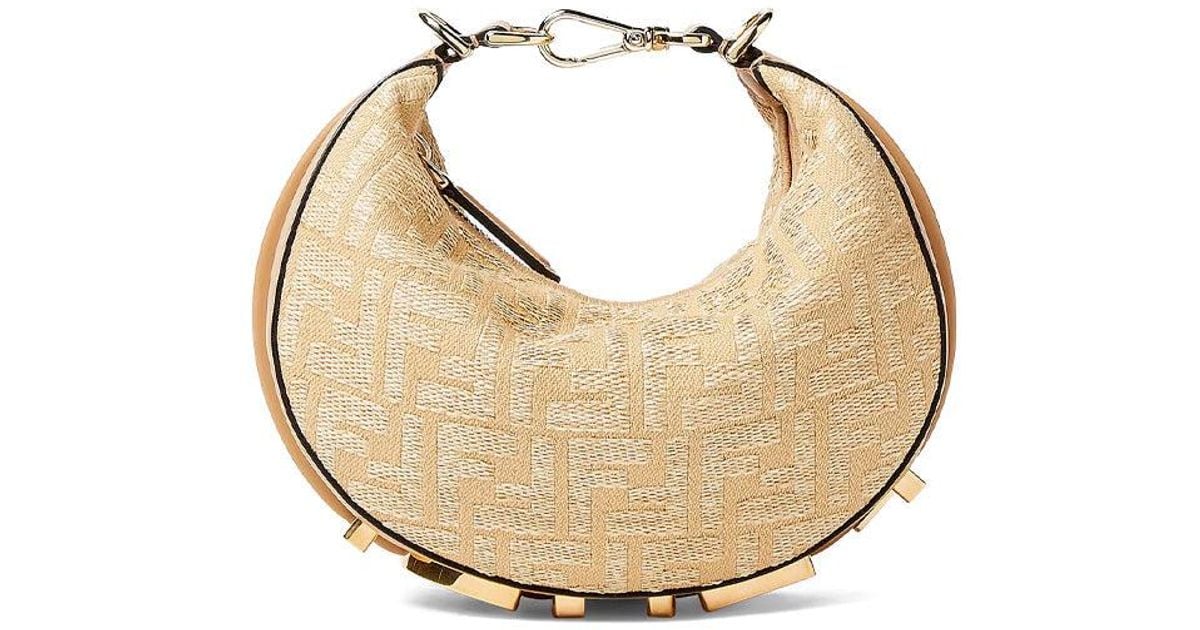 【関税＆送料込み】Fendi Jacquard Fabric Mini Graphy Hobo W fendi--Jacquard-Fabric-Mini-