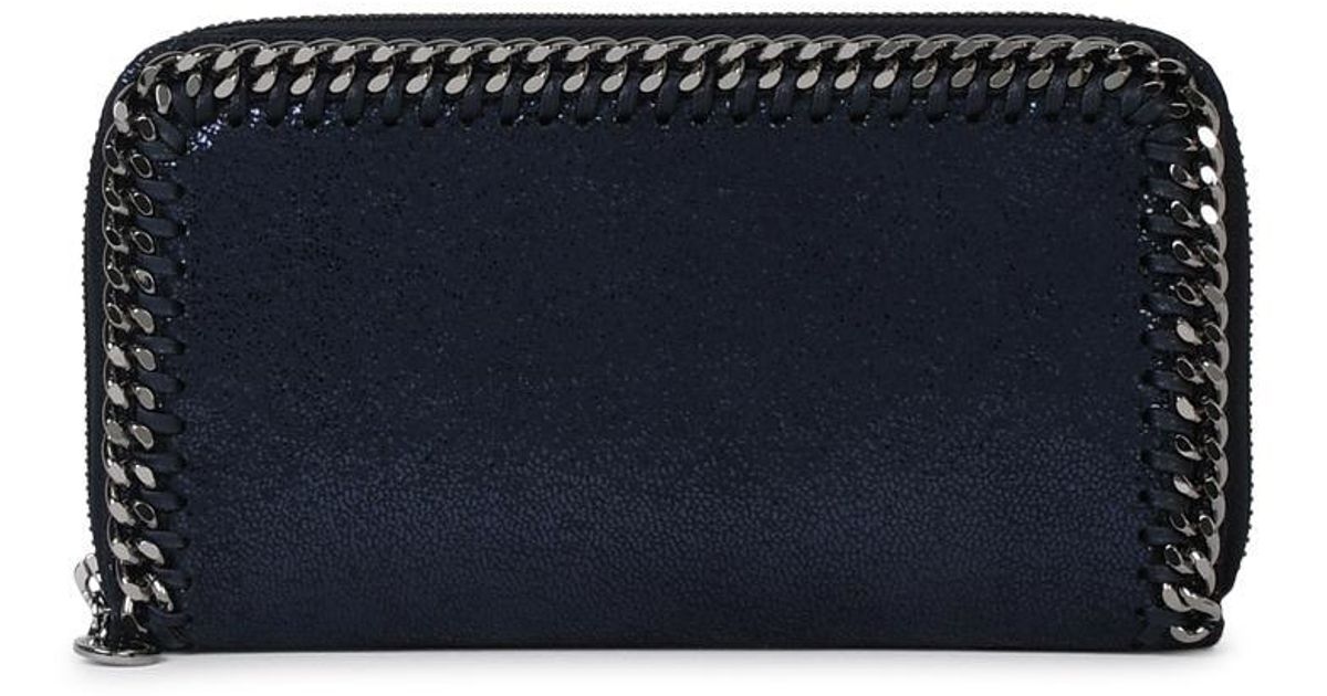Stella McCartney Recycled Polyester Wallet in Blue | Lyst