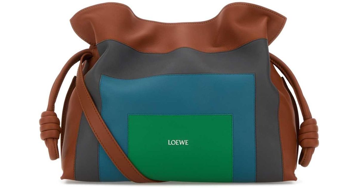 Loewe Nappa Leather X Josef And Anni Albers Medium Flamenco Clutch