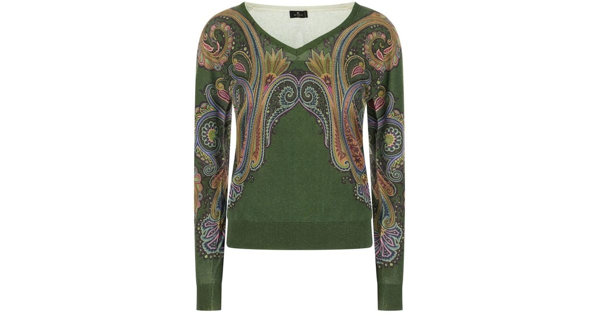 Etro Clothing Knitwear in Green | Lyst