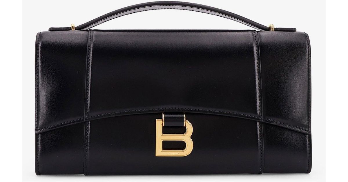 BALENCIAGA horglss poch handbag black【注目商品】SS25 新作★ Women's Hourglass Pochette With Chain in Black | Balenciaga US
