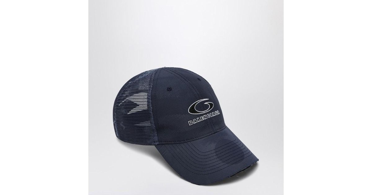 Balenciaga Loop Sports Icon Mesh Baseball Cap in Blue for Men | Lyst