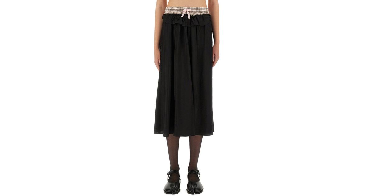 スカート MAISON MARGIELA 'Anonimity Of The Lining' skirt Black Maison Margiela: Women's Anonymity Of The Lining Skirt