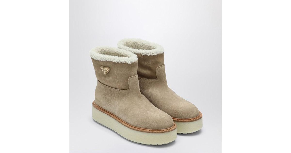 Prada Suede Ankle Boots