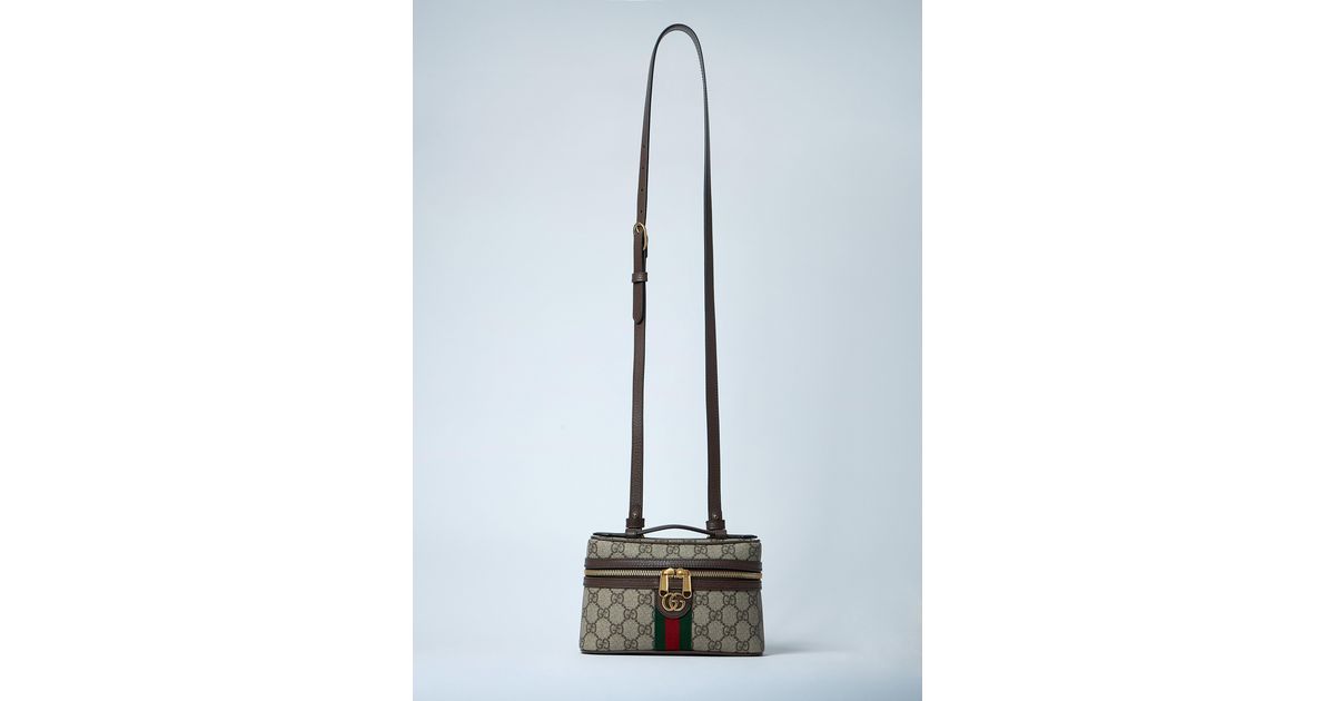Gucci Small Ophidia Vanity Bag in Blue | Lyst