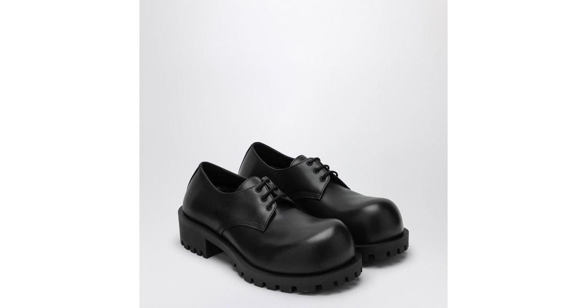 Balenciaga Calfskin Hummer Derby in Black for Men | Lyst