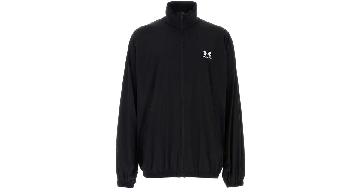 ジャケット Balenciaga Stretch Nylon Balenciaga X Under Armour Jacket Balenciaga Stretch Nylon X Under Armour Jacket in Black for